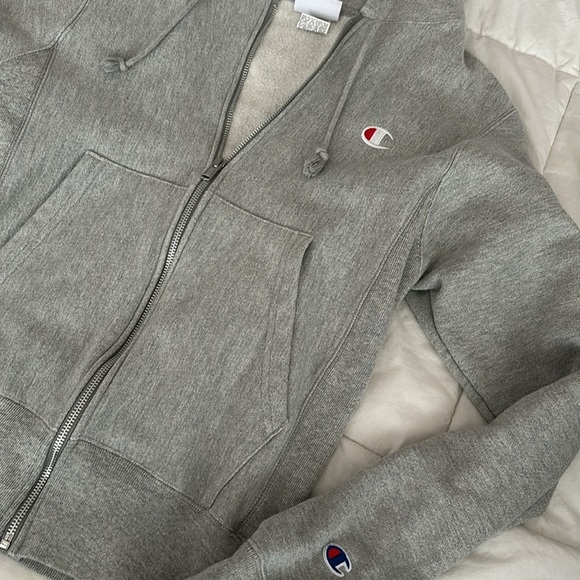 Champion Reverse Weave Full Zip Hoodie Sweatshirt - Picture 6 of 7